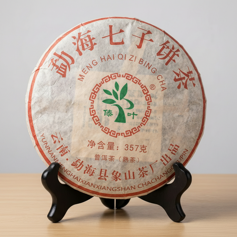 2009 xiangshan ripe pu-erh tea cake aged shou pu-erh tea 357g