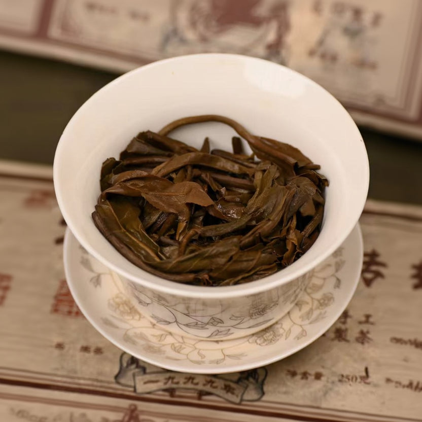 brewed liquor of vintage Bingdao pu-erh tea