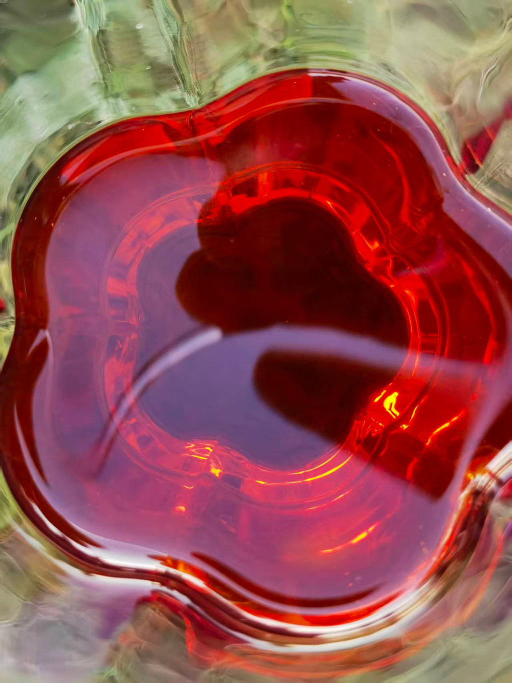 brewed ripe pu-erh tea with rich red color
