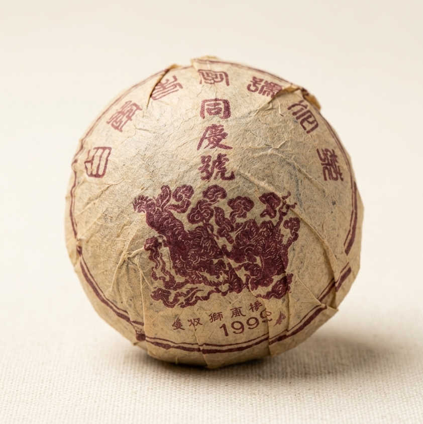 vintage tuo cha sheng pu-erh tea from Yunnan